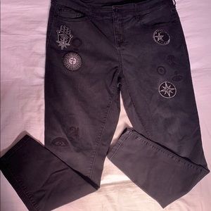 Patch Skinny Jeans